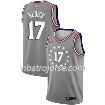 Män Philadelphia 76ers Tröja J.J. Redick 17 2018-19 Nike City Edition Grå Swingman